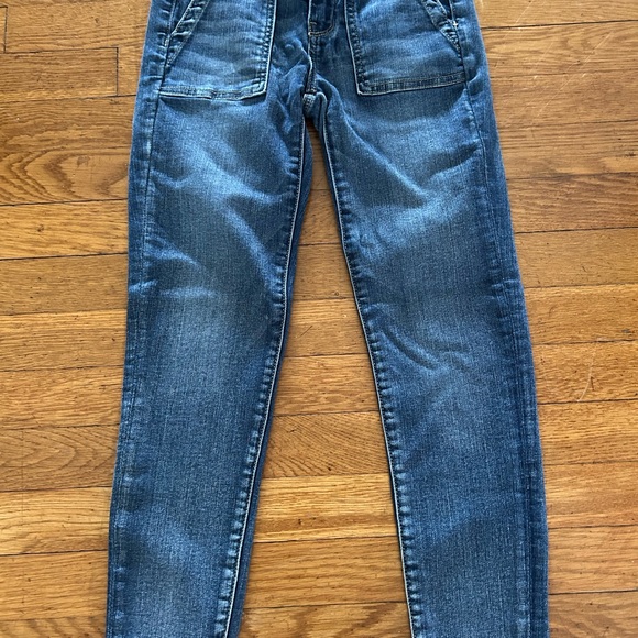 American Eagle Outfitters Blue Cropped Ankle Jeans - Picture 2 of 7